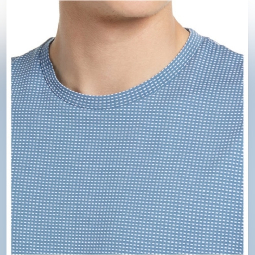 "Like New!" Theory Stellar Jacquard Dot Pima Cotton Tee Shirt